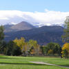 View of 4th green from Flatirons Golf Club